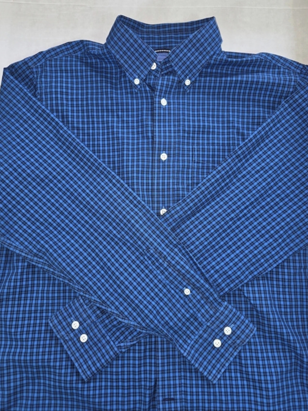 Nautica Classic Fit Wrinkle-Resistant Plaid Shirt Men's Plaid Button Down Shirt
